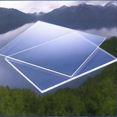 China 1220mm Clear 1mm To 15mm Polycarbonate Solid Sheet Anti Impact One Side UV Protection for sale