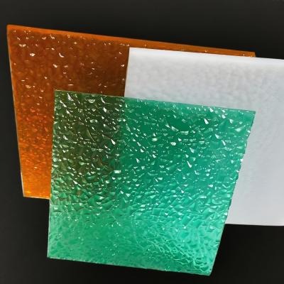 China Multicolor Diamond Patterned Polycarbonate Sheets with Enhanced Durability and UV Protection for sale