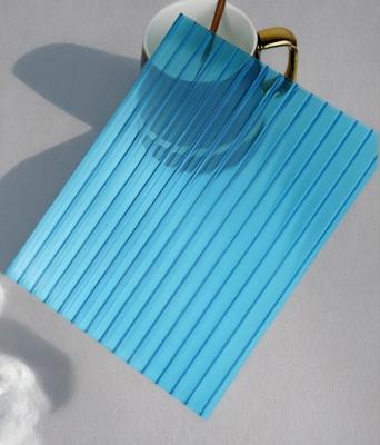 China 4mm 4*8 Feet Blue Polycarbonate Hollow Sheet With Honeycomb Structure for sale