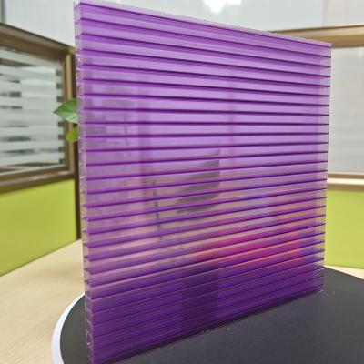 China 10mm 2.1m*5.8m Unleash the Potential of Your Projects with the Purple Four-Layer Polycarbonate Sheets  Four-Layer Structure for sale