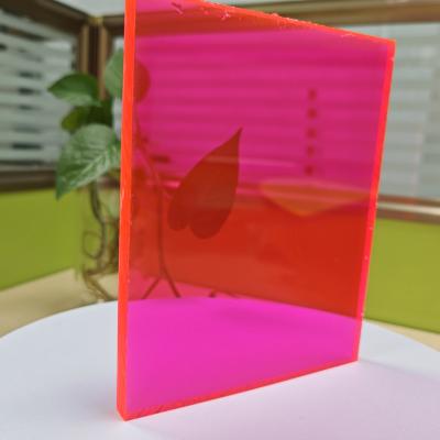 China 6mm Pink Polycarbonate Solid Sheet Retains Vibrant Pink Color High Optical Clarity Even After Prolonged Sun Exposure for sale