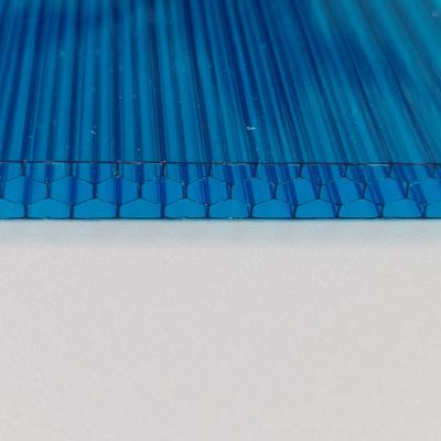 China 10mm Blue Polycarbonate Honeycomb Sheet Customizable Size and Color Options to Fit Your Project Needs for sale