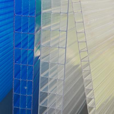 China High-Performance 16mm Four-Layer Polycarbonate Sheet with Multi-Wall Design for Thermal Insulation and Impact Resistance for sale