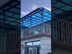 Aluminium support  Polycarbonate roofing Canopy