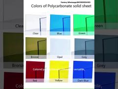 Polycarbonate Solid Sheet