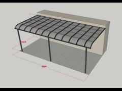 Customized Aluminium  support awning with Polycarbonate sheet roofs factory from China