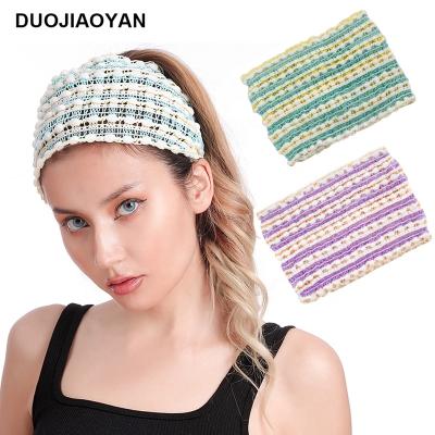 China New Fashion Fashion Wide Headband Girls Color Hair Accessories Elastic Women Breathable Hair Wash Face Headband for sale