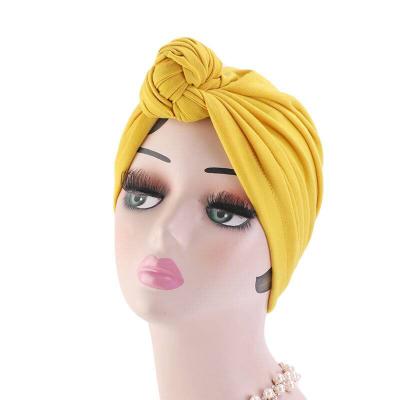 China Multifunctional Wholesale Hot Selling Elastic Cotton Tied Hood Cap Headscarf African Turban Hat for Women for sale