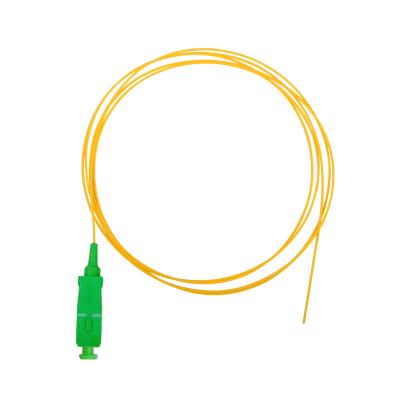 China FTTH FTTB FTTX Network CATV FTTH Wasp 0.9mm 9/125 SM SC APC/PC Simplex Tight Buffer Fiber Optic Pigtail for sale