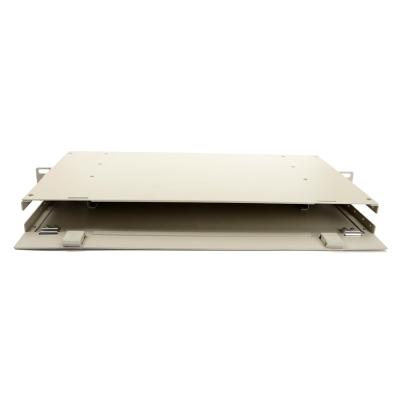 China 19 Inch 483*255*45mm Cabinet 12 Core ODF 1 U 12 Core Optical Fiber Distribution Frame for sale