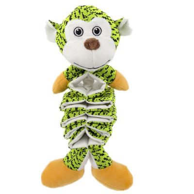 China New Viable Recycled Colorful Funny Foldable Plush Toy Dog Chew Toy Pet Products for sale