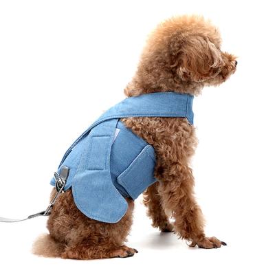 China Custom Reversible Personalized Soft Pet Backpack Vest and Leash Rope Set Accessories No Pull Dog Harness for sale