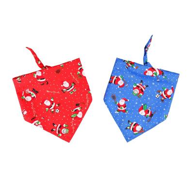 China Custom Viable Hot Selling 100% Simple Cotton Material Fashion Pet Bandana Logo Printed Dog Bandana for sale