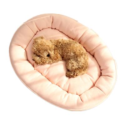 China Wholesale Manufacturer High Quality Washable Plush Dog Hot Customized Round Heating Cat Bed For Home Cushion for sale