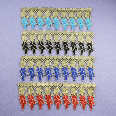 China 10mm Viable Curtain Sewing Fabric Lace Up Diy Garment Dancewear Accessories Trimming Cheap Stage Apparel Braid Lace Sequined Trim for sale