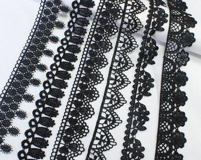 China Cheap workable cotton material cotton roll square collar back hollow up flower lace ribbon 50mm bridal lace for sale