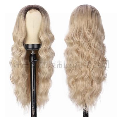 China Best Wholesale Custom Synthetic Body Wave Wigs Luxury Synthetic Wig Headband Wigs for sale