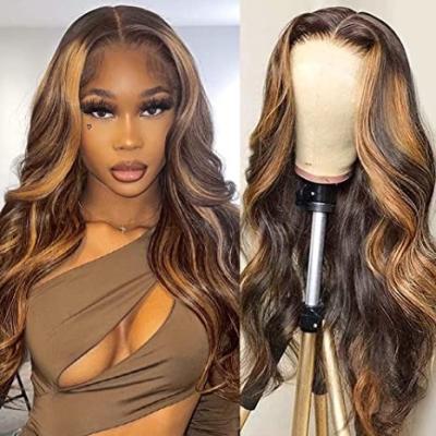 China Body Wave Body Wave Lace Front Human Hair Pre HD Plucked 13x4 Lace Front Wig With 150% Baby Hair Density Brazilian Lace Front Wig for sale