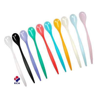 China Viable wholesale smoothie spoon pudding plastic spoon for sale