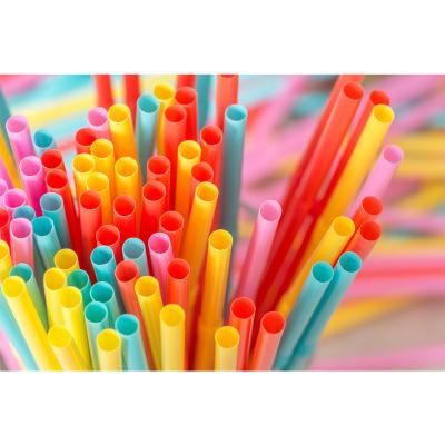 China Hard custom logo printing pp straws individually wrapped plastic boba straw for bubble tea for sale