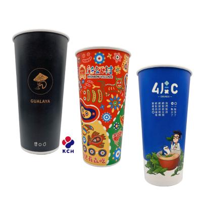 China Hot 12oz 16oz 22oz Disposable Coffee Cup Paper Custom Printed Disposable Coffee Cup for sale