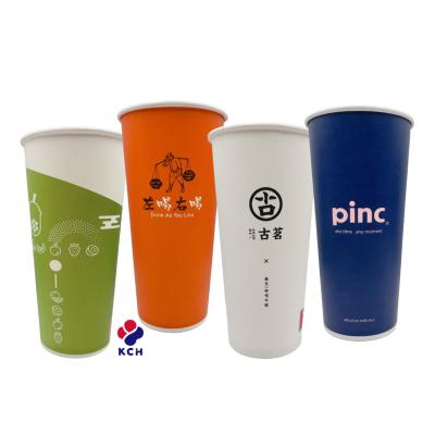 China 7 9 12 16 22oz Disposable Customize Logo Paper Coffee Cups for sale