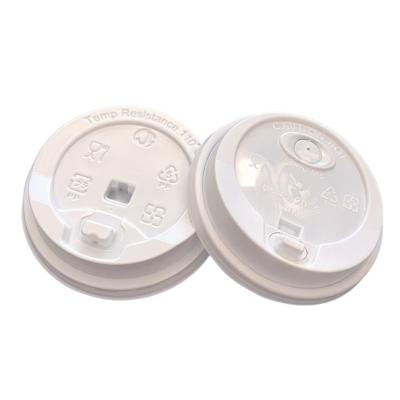 China 90mm Thick Material Disposable Cup Lids For Paper Cup And PP Cups for sale