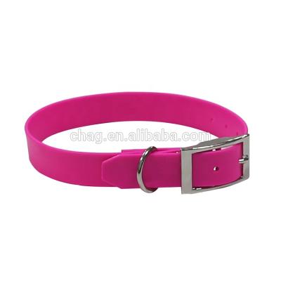 China Durable Waterproof PVC Metal Buckle Personalized Dog Collar for sale