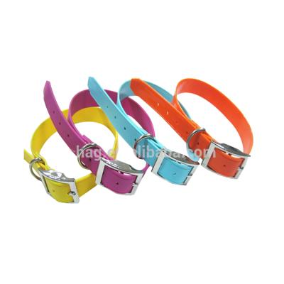 China Sustainable Cheap Personalized Luminous Colorful PVC Pet Collar For Greyhound for sale