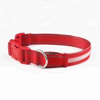 China Customized Viable Nylon Wholesale Flashing LED Pet Collars for sale