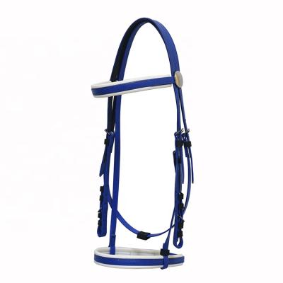 China High Quality PVC Coated Webbing Baby Blue PVC Horse Supplies Sized To Bridle Nosebands One for sale