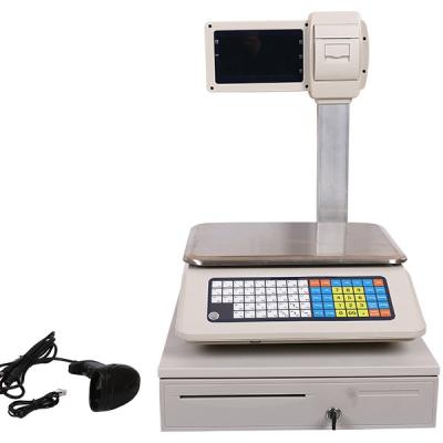 China Electronic Steel Plate Barcode Scale With Printer for sale