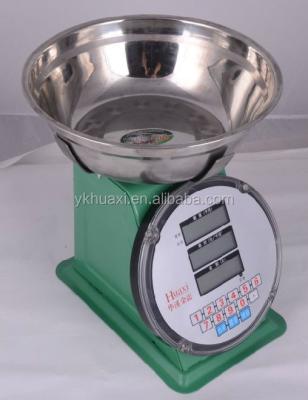 China Price Calculation and Weight Function 50kg Electronic Spring Balance (Big Round Pan) for sale