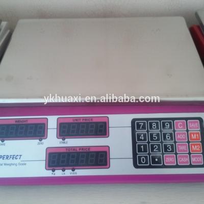 China Price Calculation and Weight Function 40kg Digital Balance Balance Scales with SS Tray for sale