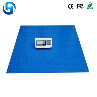 China 5t Auto Zeroing Cast Steel Floor Scale With Indicator for sale