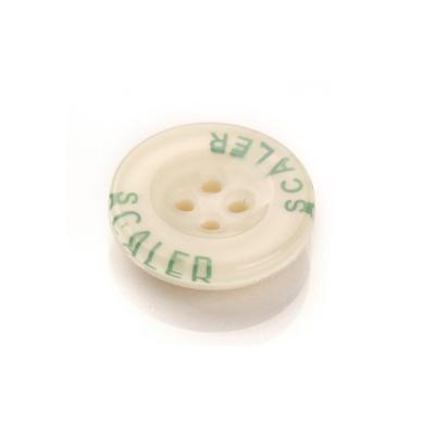 China Custom Fancy Plastic Dry Cleaning Designer Shirt Buttons 4 Hole Buttons for sale