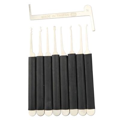 China Taiwan 9pcs Civil Single Hook Lock Civil Door Lock Opening Practice Lock Pick Set Locksmith Tools Taiwan Single Hook 9pcs Set for sale