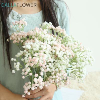 China Real Touch Babies Breath Flower Eco-friendly Artificial Flowers White Wedding Gypsophila Decoration for sale