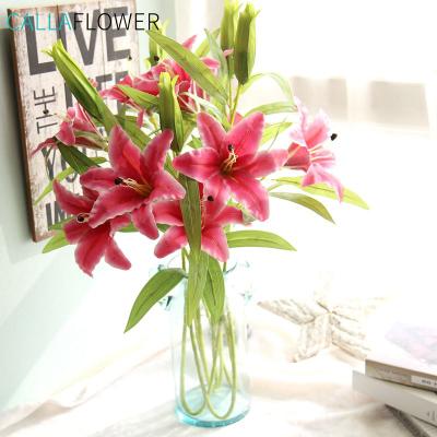 China Real Modern Heads Lily Of Valley Artificial Easter Tiger Lily Flower MW31579 from Touch 3 for sale