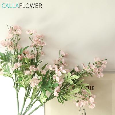 China Eco-friendly Handmade Silk Flower Screen-Printing Artificial Galsang Flower Wedding Home Decoration for sale