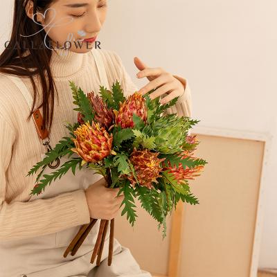 China Modern Realistic Wedding Decoration Garden Artichoke Plant Artificial Flower Party Decorations MW25587 for sale