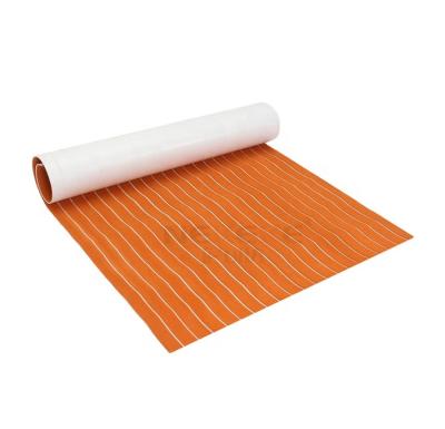 China NEKEKE EVA Deck Sheet Foam Sheet Modern Cheap Outdoor Decking Orange + White Lines for sale