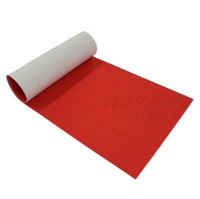 China NEKEKE Thickness 6mm Red+White Bottom Boat Yacht Marine Rubber Pattern EVA Deck Foam Sheet Composite Modern Exterior Decking for sale