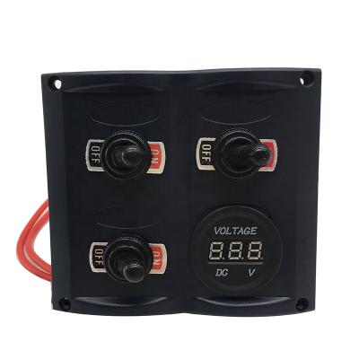 China NEKEKE 12v Marine Boat rv LED Digital Voltmeter Dipper Inverter Waterproof Panel SP0301BV for sale