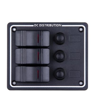 China Aluminum rv, car, yacht waterproof switch modified car switch panel for car accessories for sale