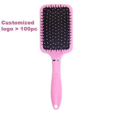 China Dampen Plastic Manufacturers Novelty Hair Brush Customs Private Label Promotion Gift Women Pink Color Remover Hot Selling Claw for sale