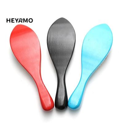 China New Waterproof HEYAMO Style Two Handle Two Color Beech Boar Boar Hair Sweep Long Curved Beard Brush Maker 360 Wave Brush for sale