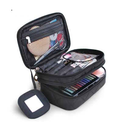 China Lady's Travel Portable Multifunctional Nylon Waterproof Bag Women Mini Large Capacity Makeup Bags Female Storage Make Up Cases for sale