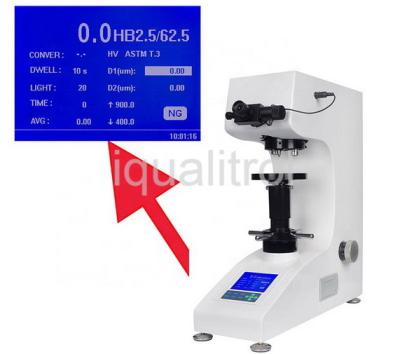 China Digital Display Automatic Turret Low Load Brinell Hardness Tester Max Force 62.5Kgf for sale