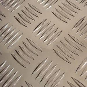 China 3 Mm Aluminium Checker Plate Aluminum Diamond Tread Plate Five Bars Pattern for sale